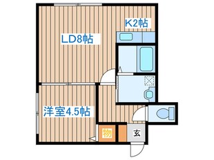 ブロッサムⅡの物件間取画像